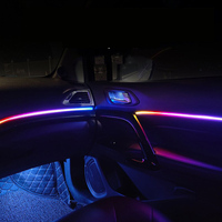 Tableau de bord intérieur de voiture Symphony RGB lumière ambiante bricolage avec contrôle d'application intelligent changement de couleur LED bandes lumineuses