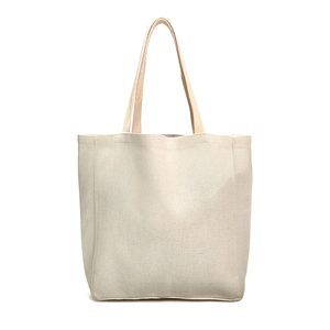 Bolsa de Mano Grande de Lino y Algodón para Sublimación, Personalizable al por Mayor, Bolsa de Compras Ecológica de un Solo Hombro - Product Image 3