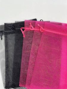 Toiletry Pouches Organza Bags Drawstring Mesh Jewelry Pouches Sheer Mesh Wrap for Hotel Travel Toiletry Makeup Accessories RTS - Product Image 6