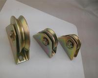 Roues de portail coulissant industrielles en acier robuste, design moderne, support inférieur pour portails coulissants galvanisés pour entrepôts