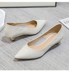 Zapatos de Trabajo con Suela Suave para Azafatas, Tacones Altos Negros Tipo Stiletto, Zapatos de Oficina con Punta en Pico y Etiqueta - Product Image 4