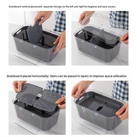 Groothandel 22-in-1 multifunctionele plastic groentehakker handmatige mandoline snijder/dicer uien snijder keuken gadget gereedschapset