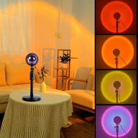 USB coucher de soleil atmosphère lumière tête de lit supplément lampe Projection coucher de soleil veilleuse chambre décoration
