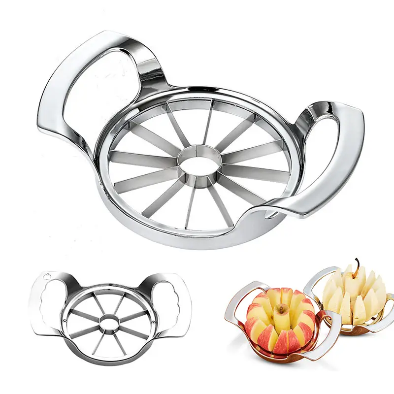 Brynnl Apple Corer Slicer 12-Blade Apple Cutter Acciaio inossidabile Affettatrice Corer Tool per Apple Pear Patate Cipolla Dragon Fruit 