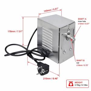 Moteur de rôtissoire en acier inoxydable certifié CE 45W, 2-3 tr/min, 150-200 KGF.CM, pour grillades de mouton entier et de cochon, personnalisable OEM, vente en gros - Product Image 2