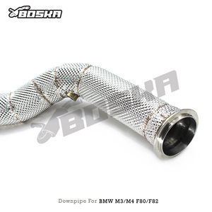 ท่อลงสแตนเลส OEM สำหรับ M3/M4 F80/F82 3.0T ปี 2014-2019 รถสตรีท ระบบไอเสีย Boska แบบไหลอิสระ ท่อตรง - Product Image 2