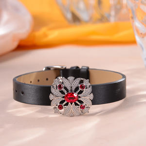 Pendentif broche montre vintage en argent sterling avec rubis de laboratoire 1,5 carat, plaqué or rhodié, certifié par un tiers, pour femme - Collection All Fashion - Product Image 1