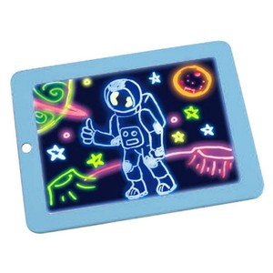 Almohadilla mágica de plástico con luz 3D 2025 con cepillo para bolígrafo, portapapeles para niños, tablero de arte creativo de escritura LED educativo - Product Image 4