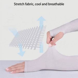 Al por mayor 2 unidades Mangas largas de poliéster de seda fría para deportes, protección solar UV, cubremanos refrescantes y calentadores, unisex, para correr y pescar, Usa - Product Image 4