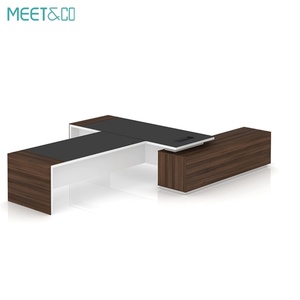 Premium Modern Executive Office Desk Luxury L-Shape Wooden Furniture Convertible & Extendable CE Certified for CEOs Bosses - Product Image 6