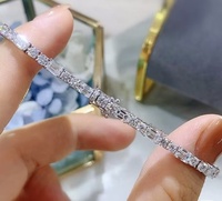 Pulsera Unisex de Lujo con Cadena y Eslabones de Oro de 18K y Diamantes Cultivados Completos - Suministro Directo de Fábrica Personalizable
