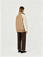 LOVEXUAN Veste d'hiver réversible en polaire Sherpa pour femme, blouson bomber court rembourré de duvet d'oie de qualité supérieure