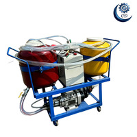 Máquina de pulverización de poliuretano de dos componentes para la construcción de techos de tanques en Brasil, inyector pulverizador de PU local