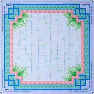 Matras Hampton Neoprena Hijau Biru Lembut Terbaru 33x33" Permukaan Halus Matras Mahjong Hampton Amerika untuk Permainan Mahjong - Product Image 5