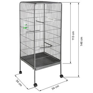 Moderna bella casa ornamentale pieghevole per animali domestici Multi-strato rete in alluminio zincato gabbia per uccelli in legno per pappagalli animali domestici - Product Image 2