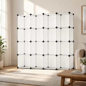 Cubi Modulari in Plastica per <span class=keywords><strong>Armadio</strong></span>, Scaffalature e Organizzatori per Vestiti da Camera da Letto - Product Image 1