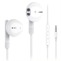 Penjualan Terbaik earphone berkabel 3.5mm Headset Gaming In-ear dengan headphone mikrofon dan kontrol Volume untuk ponsel
