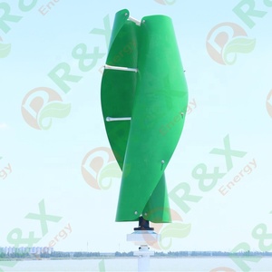 กังหันลม 3KW 5KW 10KW รูปทรงเกลียว แบบตั้งตรง สำหรับใช้ในบ้าน RX-SV2-5000 กังหันลมแกนตั้ง 10kw - Product Image 4