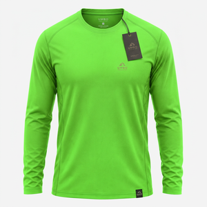 T-shirt de sport à manches longues pour homme, tissu performant de qualité supérieure, séchage rapide, coupe confortable, haut de sport pour homme, gym, course à pied, entraînement - Product Image 1