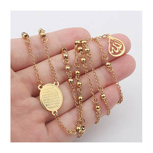 Collana Del <span class=keywords><strong>Rosario</strong></span> cattolico <span class=keywords><strong>In</strong></span> Acciaio Inox <span class=keywords><strong>In</strong></span> Rilievo <span class=keywords><strong>In</strong></span> <span class=keywords><strong>Oro</strong></span> da Uomo Collana Del <span class=keywords><strong>Rosario</strong></span> - Product Image 1