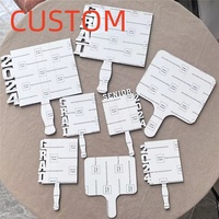 MDFSUB personnalisé DIY imprimable graduation photo plaque ventilateurs à aubes ébauches de sublimation MDF ventilateurs à aubes avec film protecteur