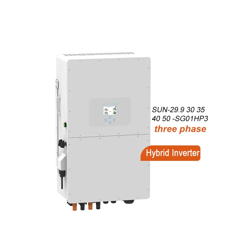 태양 저장 시스템 용 도매 Deye 30KW 3 상 하이브리드 인버터 40kw 50kw