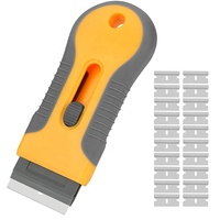 Gratte-culotte en verre et céramique, outils de nettoyage de carrelage, grattoir étiquettes autocollantes, décalcomanie, peinture, racloir, lame de rasoir, outils