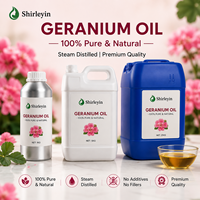 Huile Essentielle de Géranium 100% Pure, Naturelle et Biologique, Qualité Thérapeutique, Aromathérapie, Huiles Essentielles de Pelargonium Graveolens en Gros