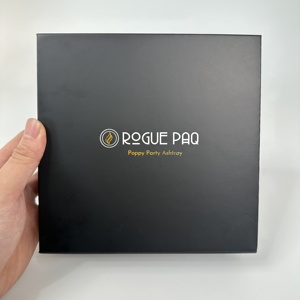 Luxury Custom Logo <b>Black</b> Magnetic <b>Gift</b> Paper Box Recyclable Folding Hard Rigid Packaging <b>Boxes</b> With Magnet Lid - Product Image 5