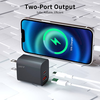 Chargeur rapide USB-C 45W 100W PD QC3.0, design pliable écologique, logo personnalisé, adaptateur mural universel pour mobile