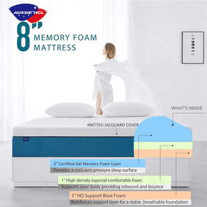 Thoải Mái Mật Độ Cao Visco Đàn Hồi Chỉnh Hình Nệm Trong Hộp Đặt Hàng Trực Tuyến Làm Mát Lai Cao Su Gel Bộ Nhớ Bọt Nệm - Product Image 2