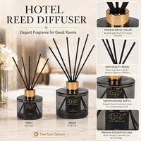 Diffuseurs de parfum de luxe en verre, ensemble de bouteilles, huiles aromatiques, emballage en gros, parfum pour chambre d'hôtel
