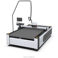 Traceur de découpe numérique CNC à table plate pour carton ondulé, avec couteau oscillant et lame circulaire fixe, pour boîtes en carton