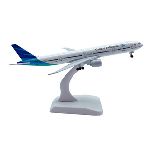 Modèle d'avion A380 47 cm, simulation d'avion civil en résine avec train d'atterrissage, style aéroport, ornement d'aviation, cadeau - Product Image 1