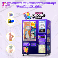 Distributeur automatique de coques de téléphone industrielles à retour rapide, graphiques personnalisés, options de paiement multiples, écran tactile 27 pouces, testé 72H