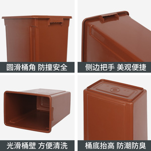 Contenedores de basura clasificados en Shanghái: contenedores de separación de residuos secos y húmedos con tapas; contenedores comerciales, para hostelería, cocina y saneamiento. - Product Image 3
