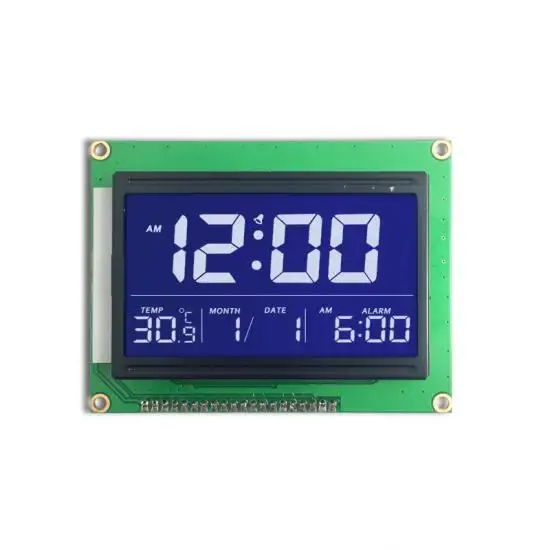 Custom Lcd Display Tn Htn Stn Fstn Va Lcd Karakter Cog Dot 128*64 14Segment Monochrome Kleur Grafische digitale 7 Segment Display