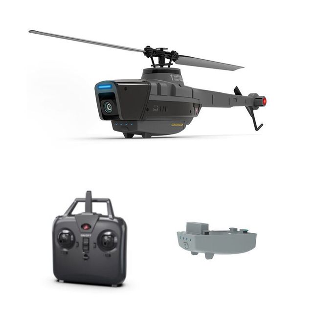 2023 Hot C128 Helicopter 4CH Single Propeller Aileron Helicopter Mini Black Bee 1080P HD Aileron Less Aerial Photography VS C127