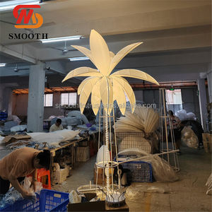 Arco de Boda Metálico con Forma de Palmera y Luces LED para Fiestas, Soporte de Fondo para Boda - Product Image 4