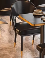 Ensembles de meubles de restaurant en matériau PU moderne pour table à manger, chaise, canapé, stand dans les hôtels, centres commerciaux, cafés, écoles et bars