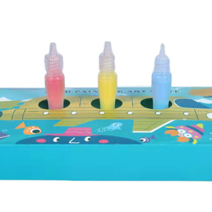 Wholesale DIY sand art plastic bottle educational painting toy colored sand art with cute shape