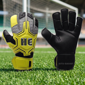 Gants de gardien de but de Football en Latex allemand de haute qualité conception de Logo personnalisable gants en cuir de paume antidérapants pour l'extérieur - Product Image 2