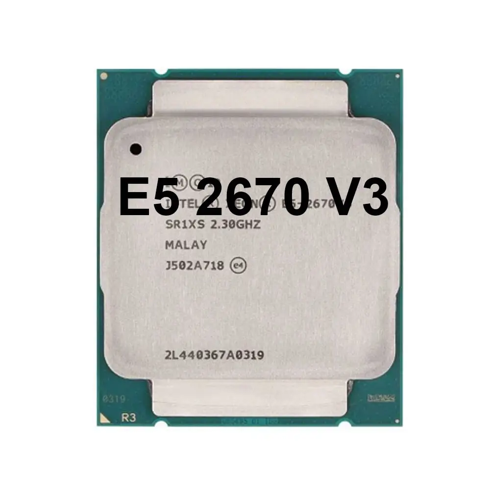 제온 중고 CPU 공식 버전 E5-2670V3 SR1XS X99 2.30GHZ 30M 12 코어 E5 2670 E5-2670 V3 LGA2011-3 프로세서