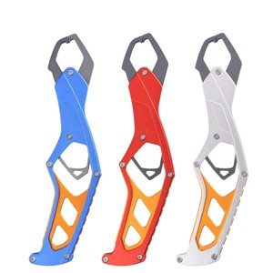 Pince à poisson en alliage d'aluminium K9, contrôleur de poisson rouge, bleu, argent, durable, pour la pêche en mer et sur les rochers - Product Image 1