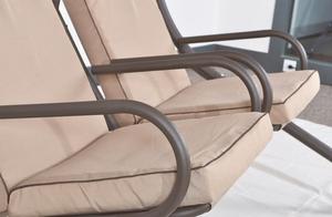 Luxury 2 Person Steel Canopy Modern <strong>Love</strong> Seat Hanging Swing <strong>Chair</strong> for Outdoor <strong>Garden</strong> &amp; Patio Use - Product Image 6
