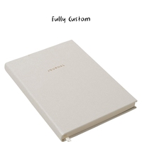 Maßgefertigtes Großhandels-Linien-Notizbuch A5 mit Leineneinband Hardcover-Journal