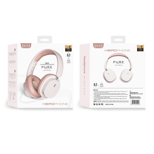 Tùy chỉnh thương hiệu không dây Over-ear Tai nghe có thể gập lại & tiếng ồn hủy bỏ với Super bass cho du lịch & điện thoại di động sử dụng điện thoại làm bằng da - Product Image 5