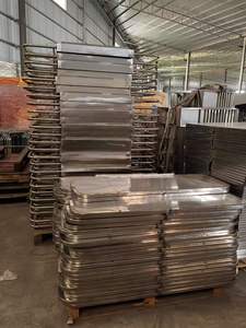 Troli Layanan dari Baja Anti Karat, Troli <span class=keywords><strong>Linen</strong></span> untuk Kebersihan, Troli Layanan Kamar, Perlengkapan Hotel, Peralatan Komersial, Troli Pintu Masuk - Product Image 6