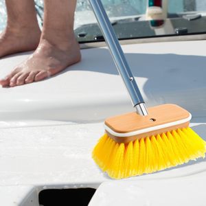 Spazzole a setole morbide da 6 pollici per la pulizia di ponti di barche, pareti di docce, camper, camion, scafi di auto e rivestimenti di case - Product Image 5