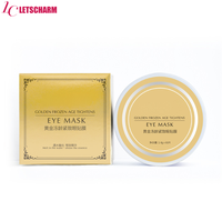 Vente en gros Marque privée 24K patchs pour les yeux en or Gel hydratant revitalisant hydratant élimine les cernes sous les yeux gonflés